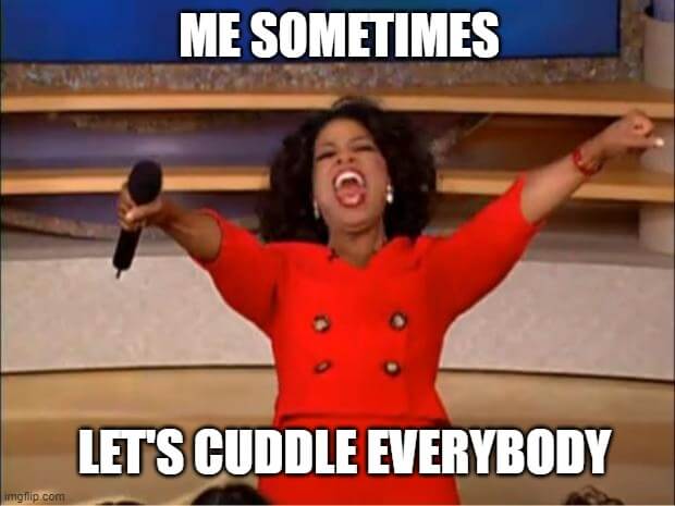 let's cuddle everybody memes