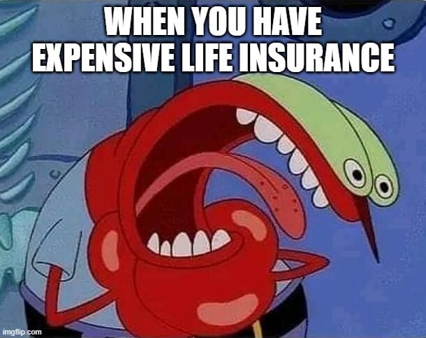 life insurance choke meme