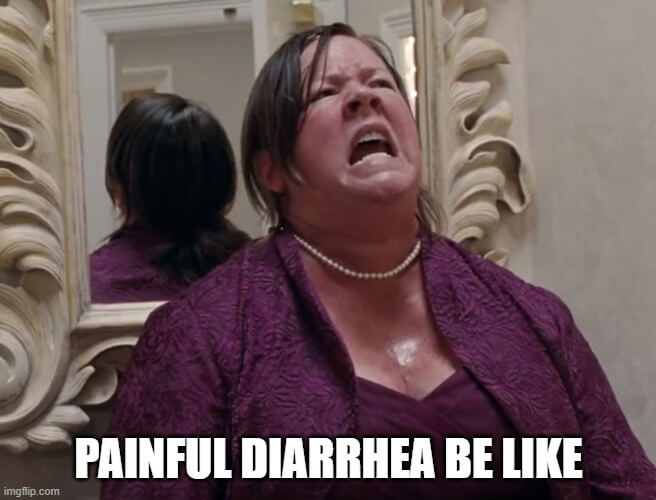 painful diarrhea be like meme