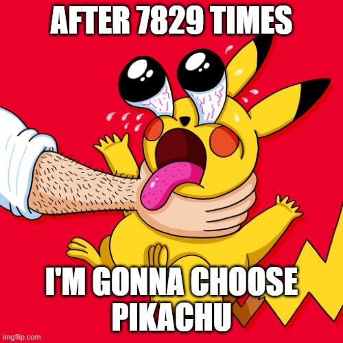 Pikachu choked meme