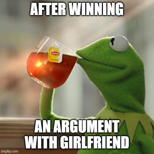 win an argument with girlfriend meme