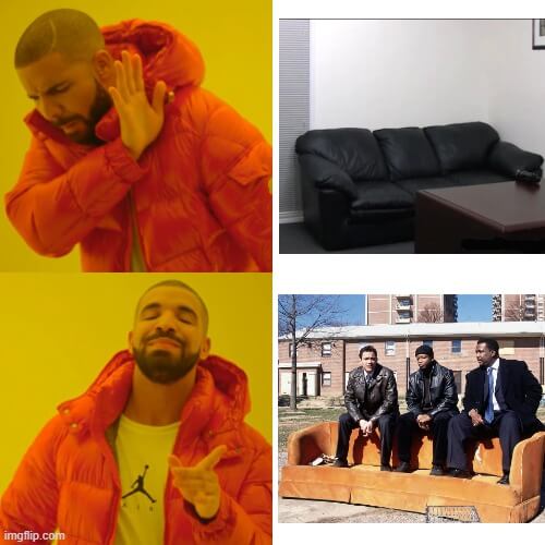 casting couch template meme
