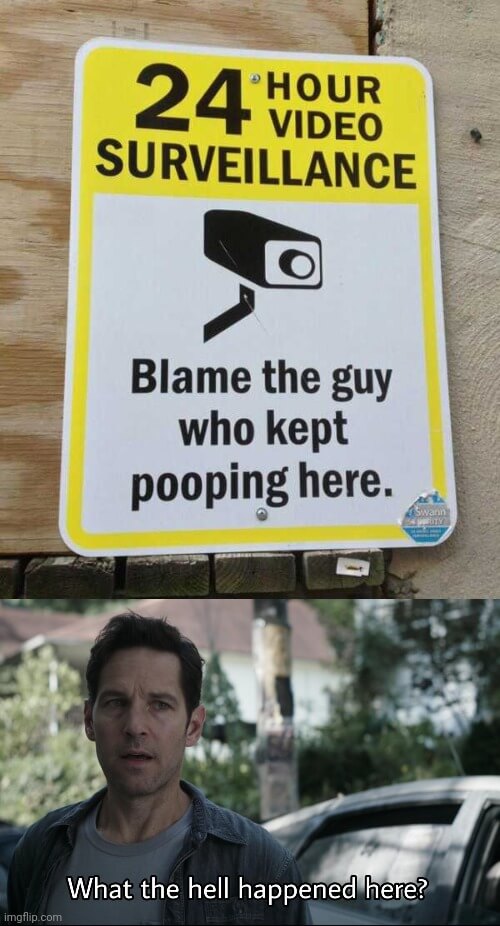 don't poop here meme