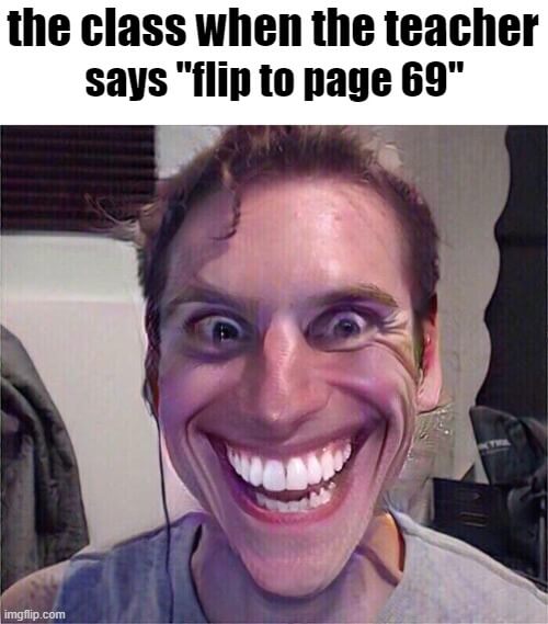 flip to page 69 meme