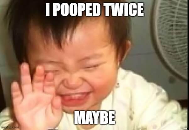 funny baby poop meme