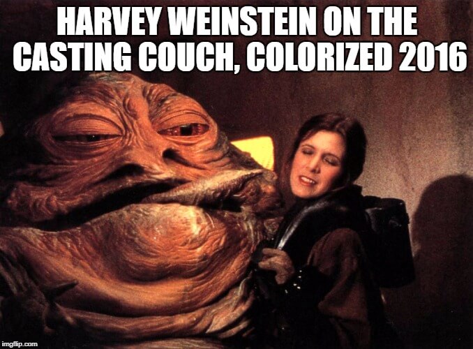 harvey weinstein on casting couch meme