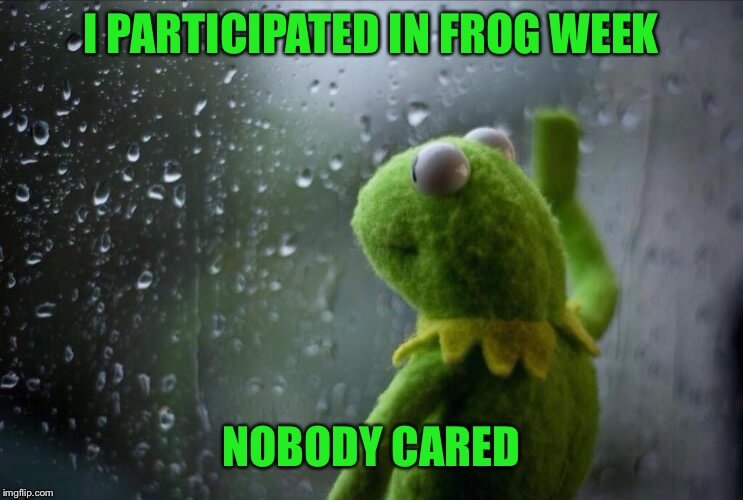 kermit frog nobody cares meme
