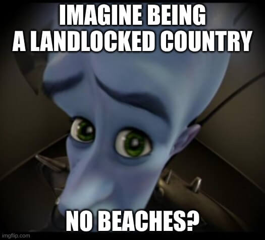 no beaches no bitches meme