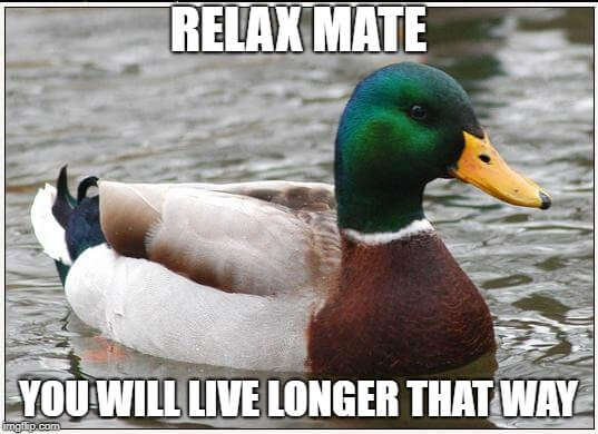 relaxation meme