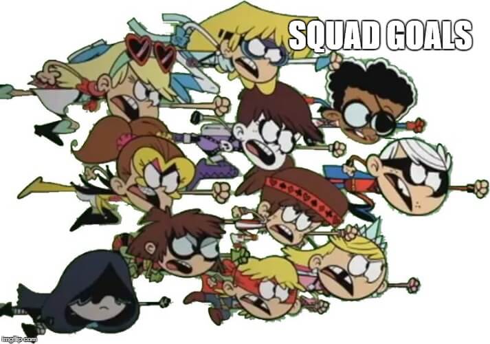 squad goals teamwork meme
