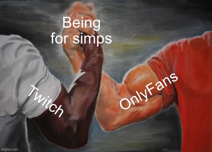 twitch vs onlyfans meme