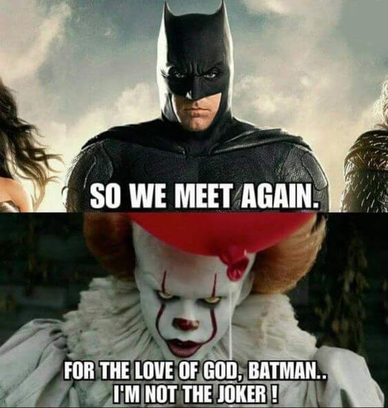 batman and clown meme