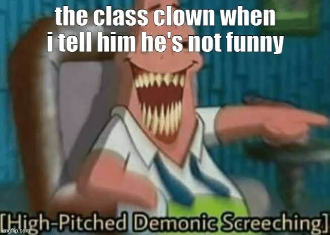 it's not funny clown meme