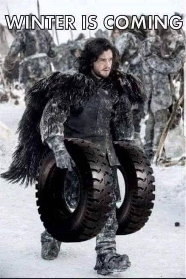 new tyre in winter meme