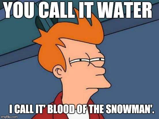snowman winter is coming meme