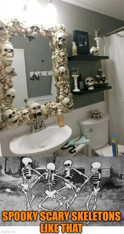 spooky scary skeleton memes