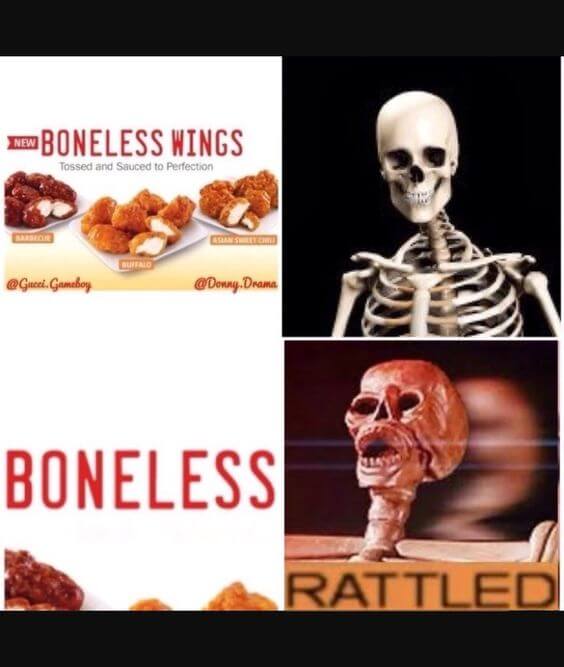 boneless wings triggered meme