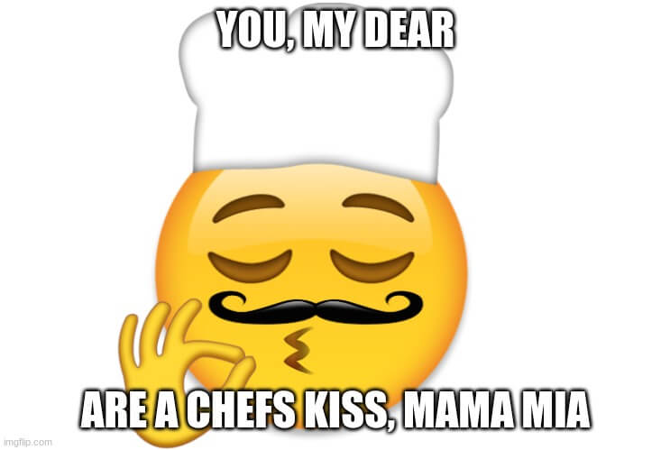 french chefs kiss meme