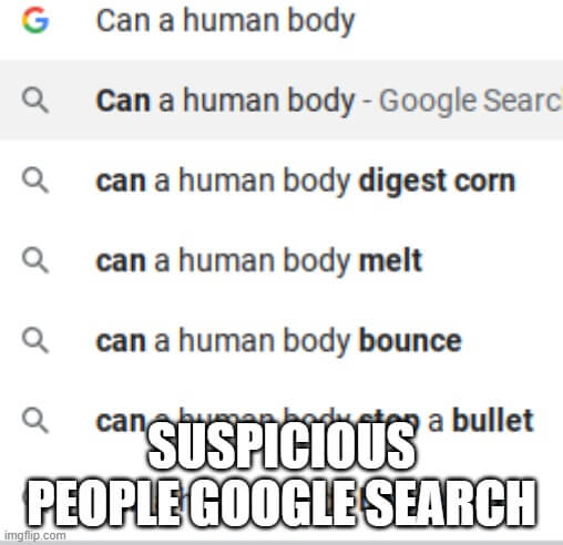 google search suspicious meme