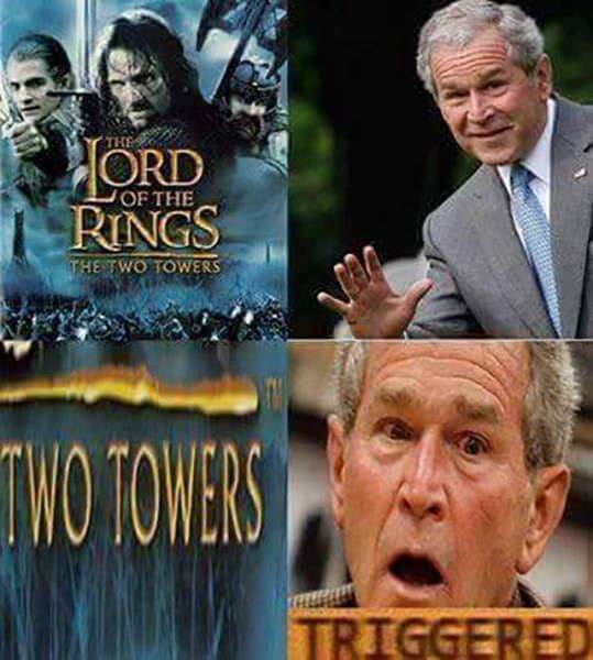lord of the rings triggered meme