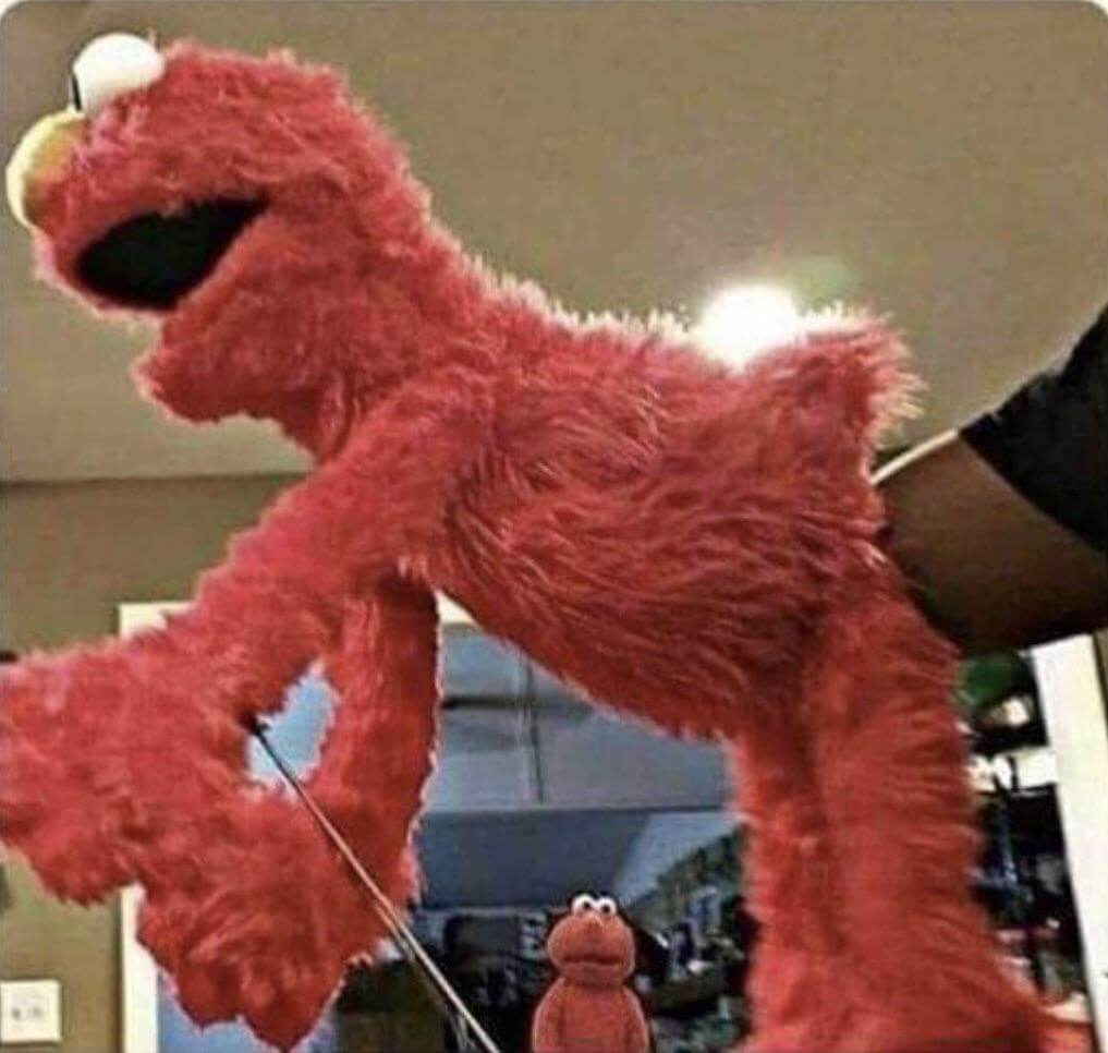 when you getting naughty time elmo meme