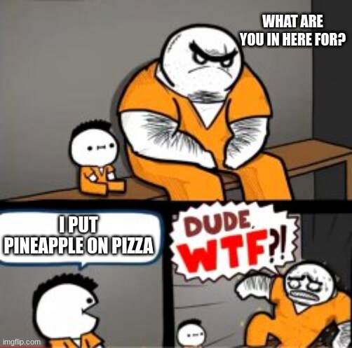wtf dude pizza meme